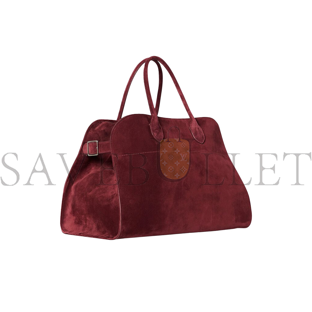 T*e R*w  margaux 15 top-handle bag in suede w1255l25prtp (38*28*23cm)